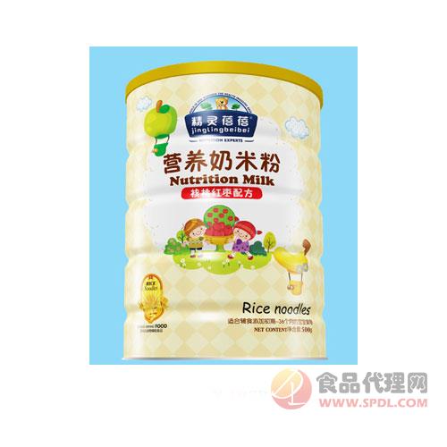 精灵蓓蓓核桃红枣配方营养奶米粉500g