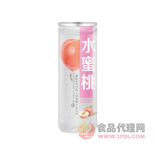 金旺福水蜜桃果味含气饮料280ml