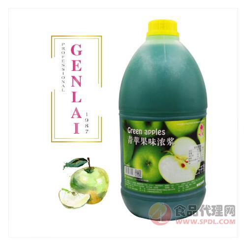 根莱青苹果味果汁浓浆2.5kg
