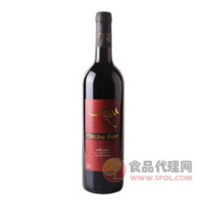 袋鼠王梅洛红葡萄酒瓶装