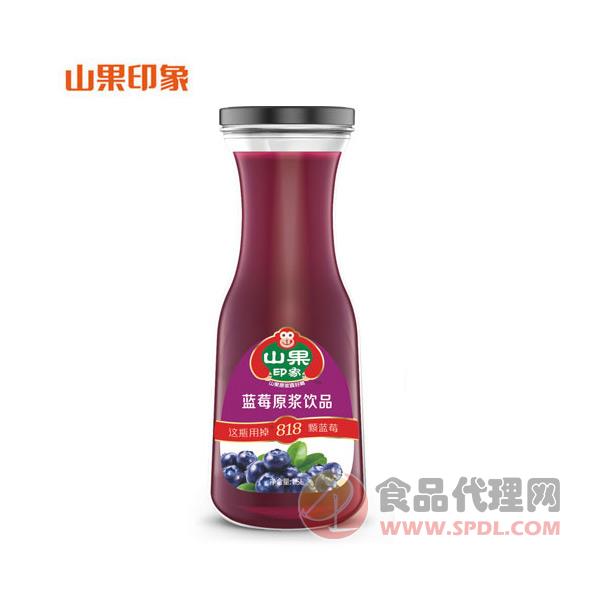 山果印象蓝莓原浆饮品1.5L