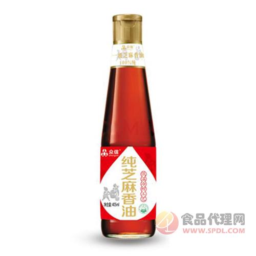 众信5106纯芝麻香油405ml