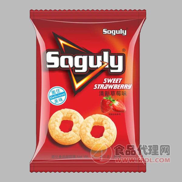 soguly甜甜圈清新草莓味58g