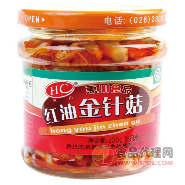 惠川食品红油金针菇230克