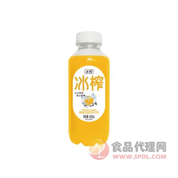 冰榨益生菌复合果蔬汁饮料橙味410ml