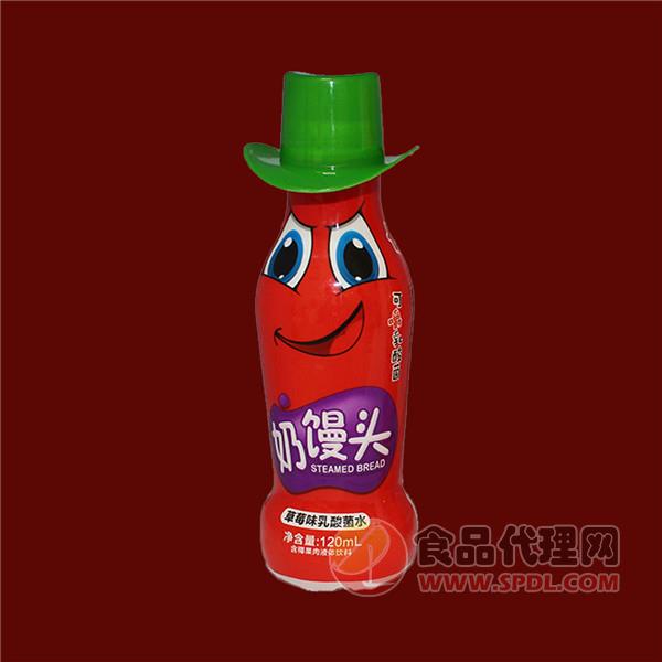 林老弟奶馒头乳酸菌水草莓味瓶装
