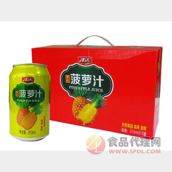 津沅菠萝汁310mlx12瓶