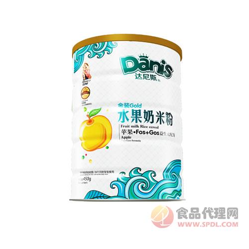 达尼斯苹果FOS+GOS金装水果奶米粉450g