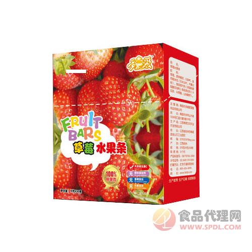 多嘉爱草莓鲜果条190g