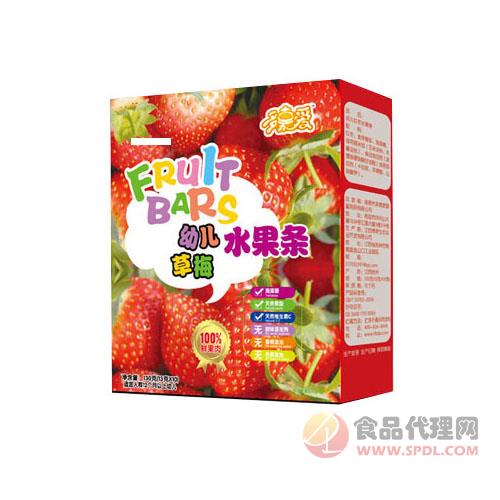 多嘉爱草莓婴幼儿鲜果条130g