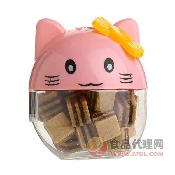 吉牯利山楂块粉色小猫罐装