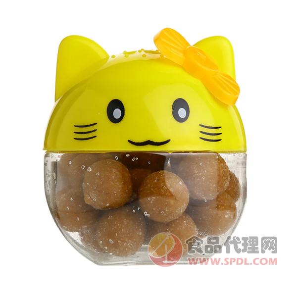 吉牯利山楂球黄色小猫罐装