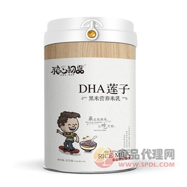 粮心初品DHA莲子黑米营养米乳375g