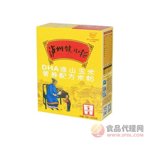 泸州健儿粉DHA淮山玉米营养配方米粉1段盒装250g