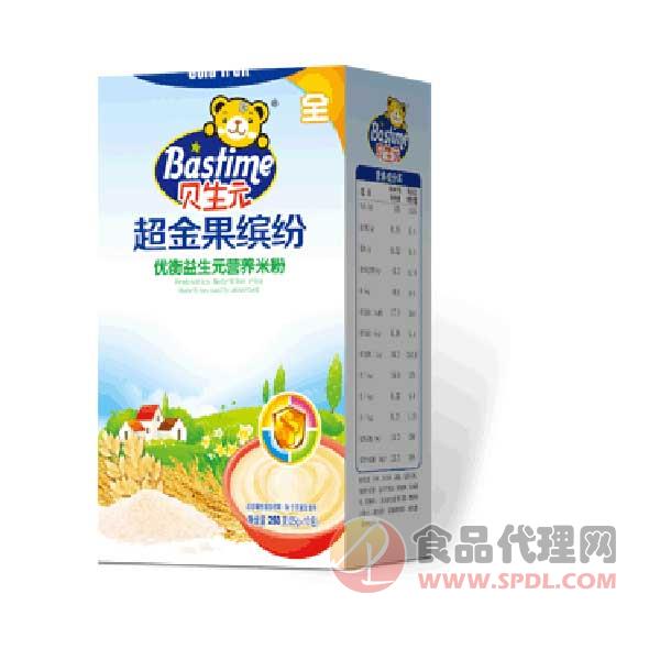 贝生元超金果优衡益生元营养米粉225g