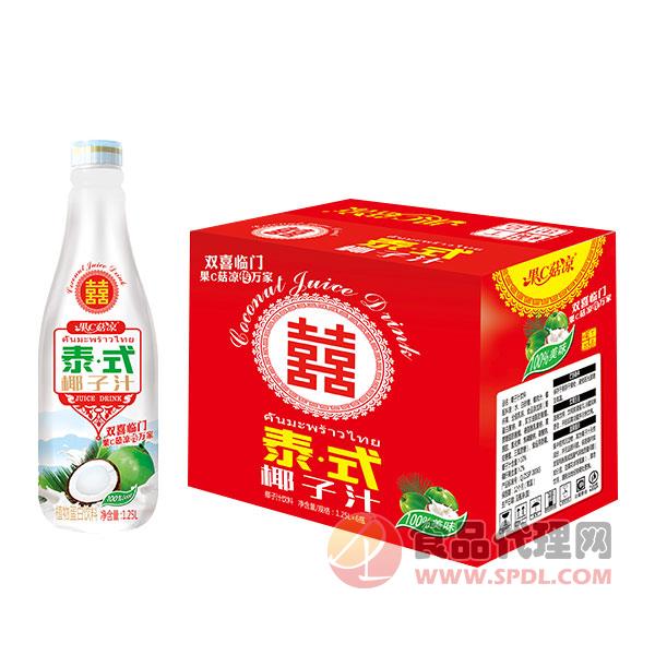 果C菇凉泰式椰子汁1.25Lx6瓶