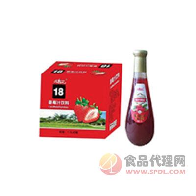 陈福记草莓汁饮料1.5Lx6瓶