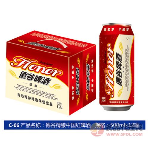 德谷精酿中国红500mlX12罐
