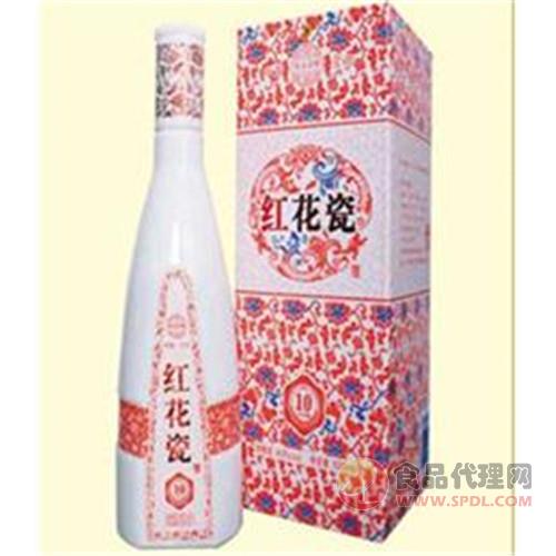 九龙红花瓷白酒瓶装