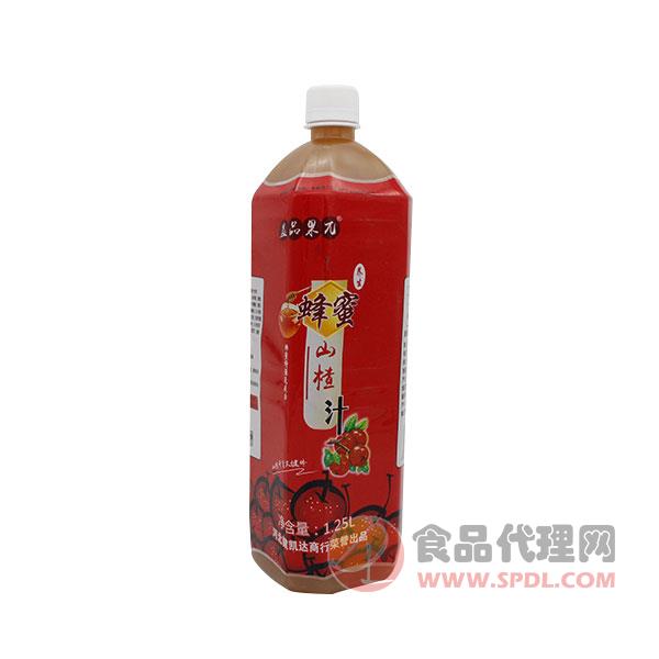 益品果π蜂蜜山楂汁饮料1.25L