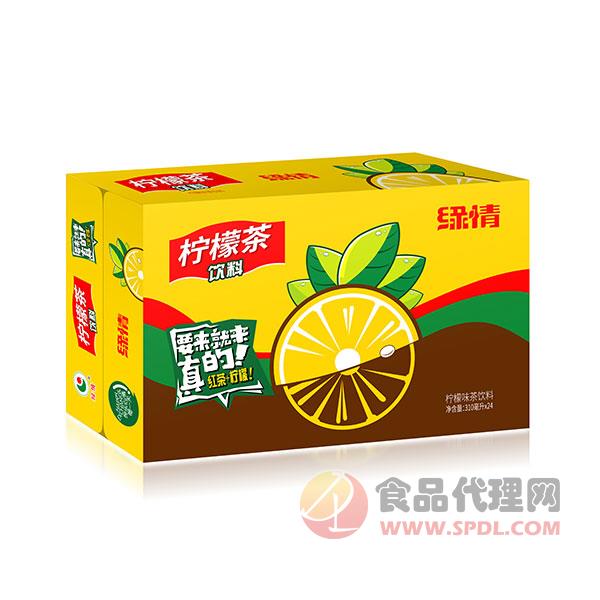 绿情柠檬茶饮料310mlx24罐