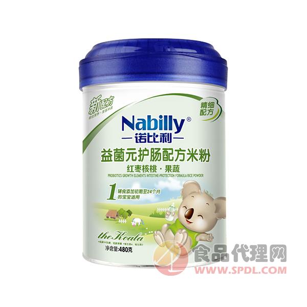 诺比利红枣核桃果蔬益菌元护肠配方米粉480g