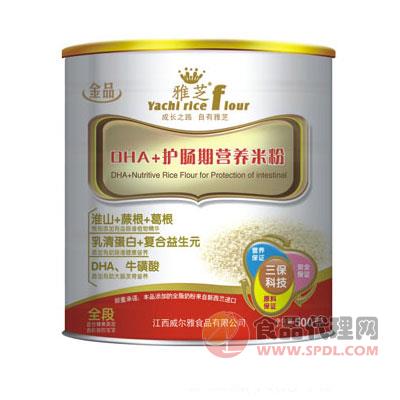 雅芝DHA+护肠期营养米粉500g