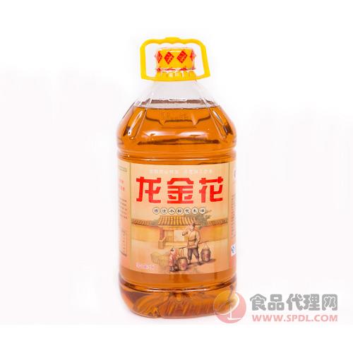 龙金花古法小榨花生油5L