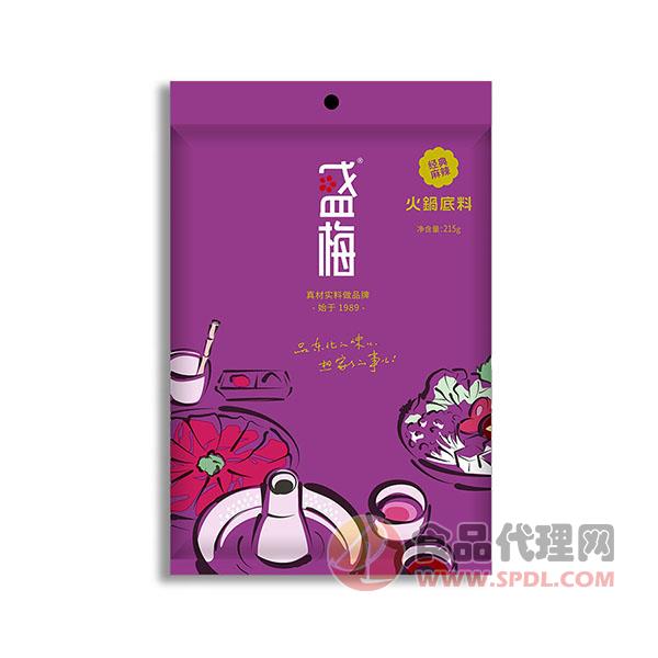 盛梅麻辣经典火锅底料215g