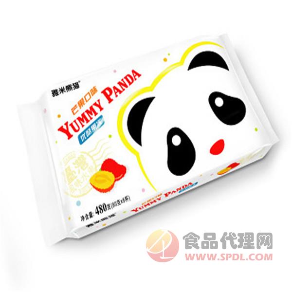 雅米熊猫牌优酪果冻芒果480g
