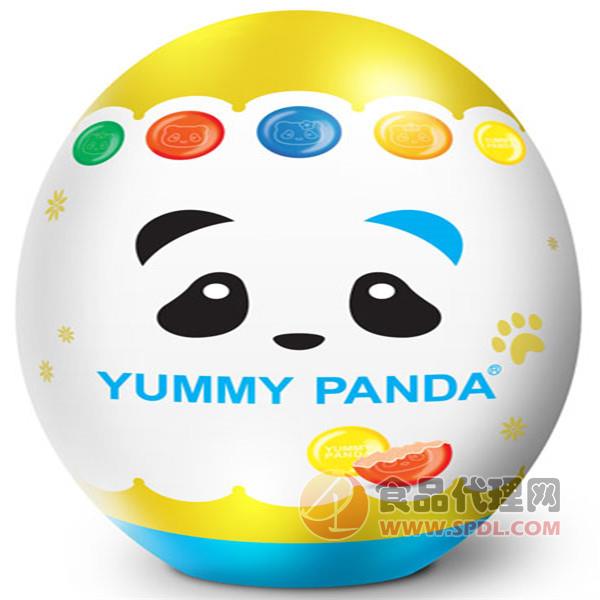 雅米熊猫水果糖鸡蛋形状40g