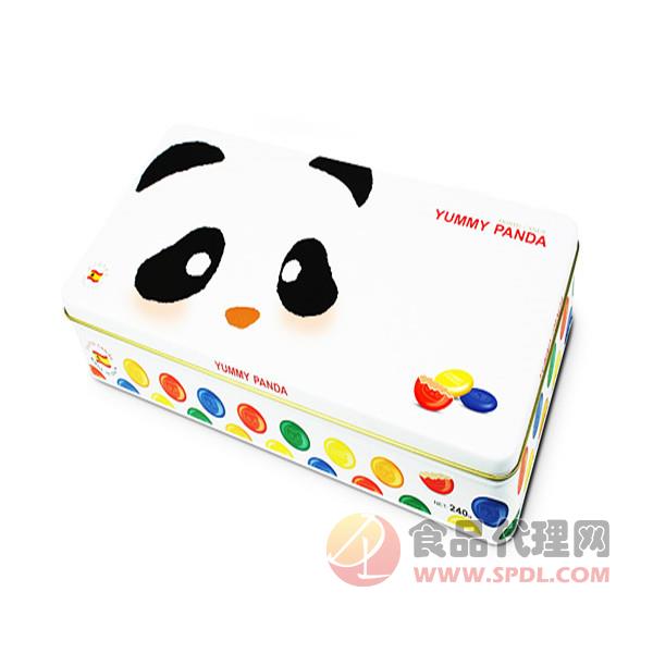雅米熊猫水果糖礼盒240g