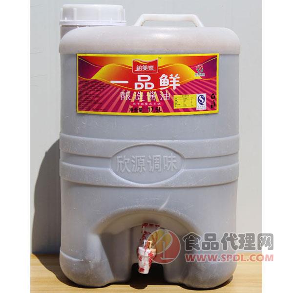 裕美源一品鲜酱油17.5L