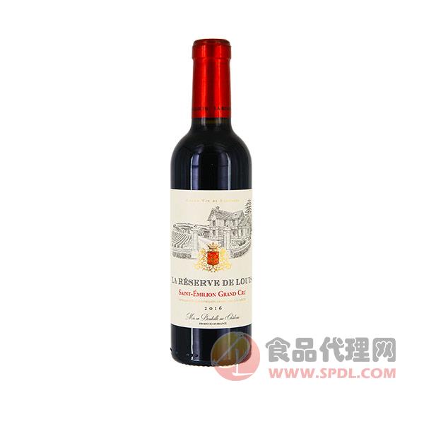 路易2016珍藏干红葡萄酒375ml瓶装