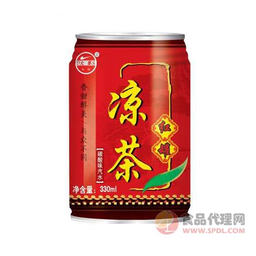 凉茶碳酸味汽水红罐330ml