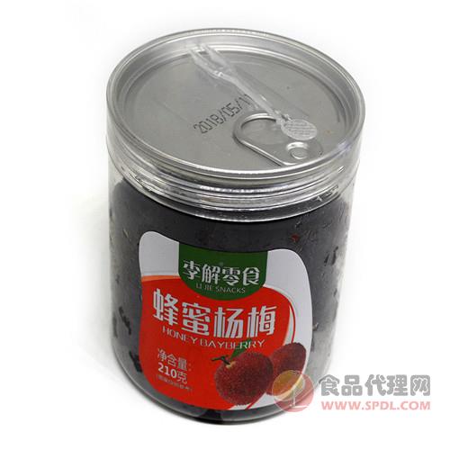 李解易拉罐双标蜂蜜杨梅210g