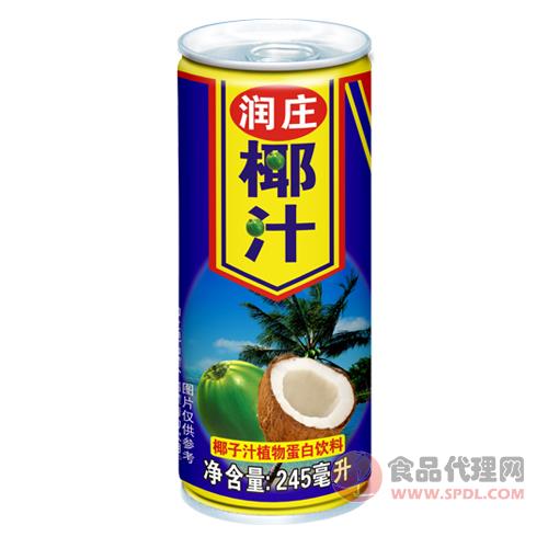 润庄椰汁植物蛋白饮料（06版）245ml