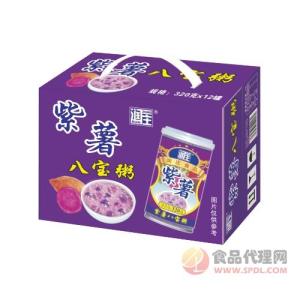 润庄紫薯八宝粥320gx12罐