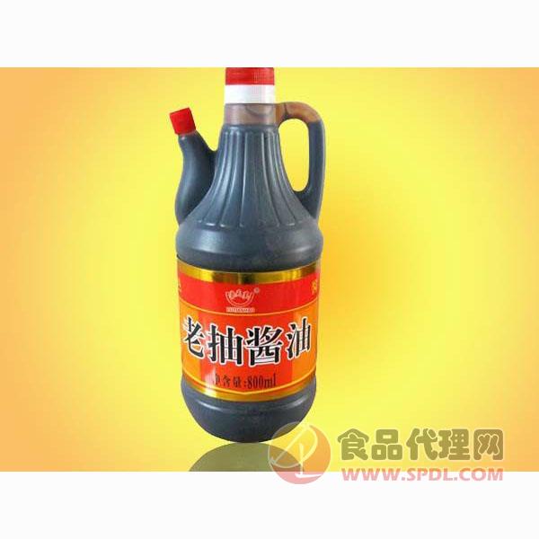 鲁天昊老抽酱油瓶装800ml