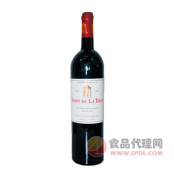 拉图圣迪城堡红葡萄酒2014瓶装