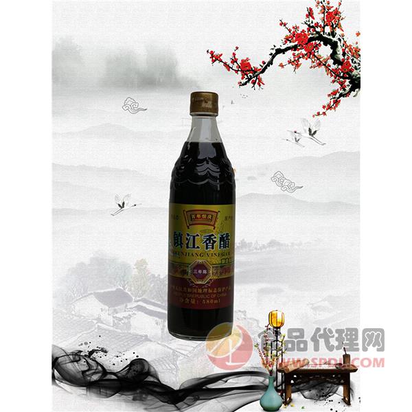 百年恒庆镇江香醋三年陈580ml×12瓶