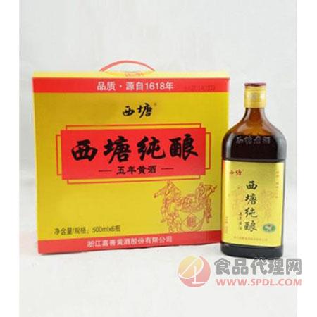 西塘纯酿五年黄酒12度500mlx6瓶