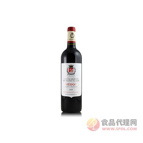 雅塘国际法国原瓶进口aoc梅洛红酒750ml