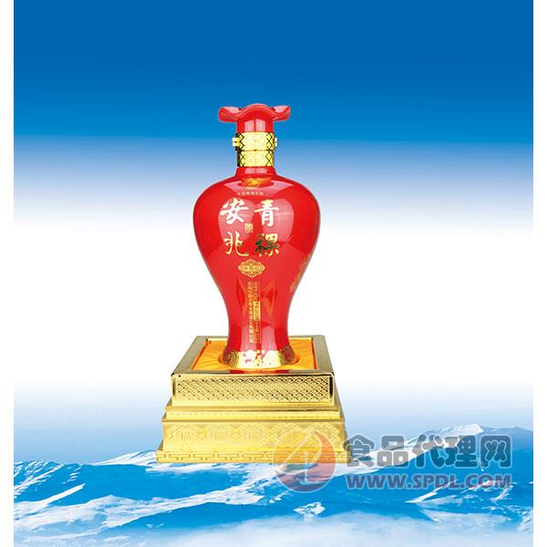安兆坊青稞原浆中国红瓶装