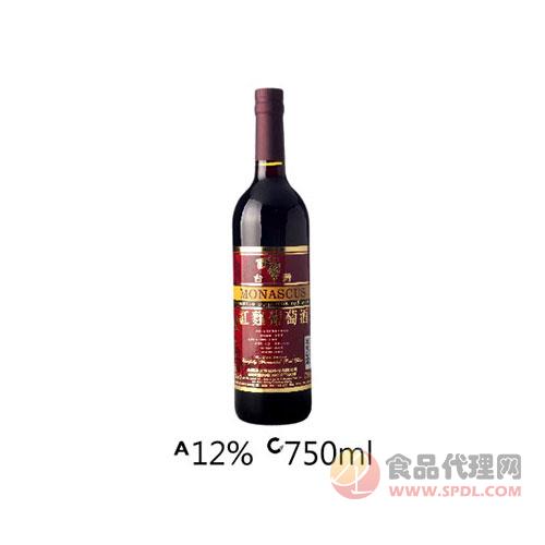 珍喜红麴葡萄酒12度750ml