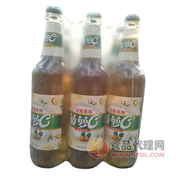 汉斯果嗨菠萝C啤酒500mlx6瓶