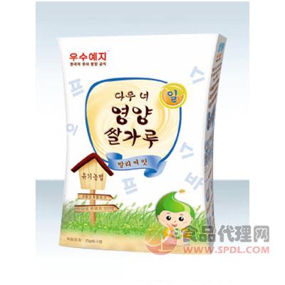 韩国优智婴幼儿莲子薏米蒸谷米粉200g