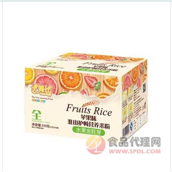 卡努比水果金胚芽苹果味淮山护肠营养米粉250g