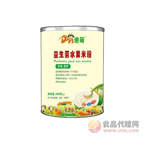 迪萌苹果香蕉益生菌水果米粉500g