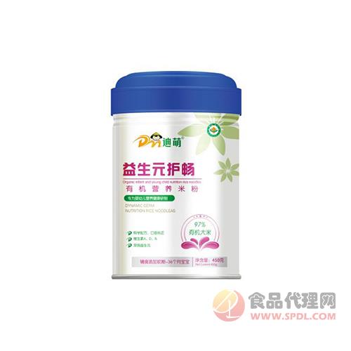 迪萌益生元护畅有机米粉450g